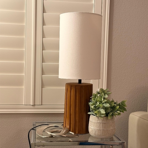 Other - Modern White and Brown Table Lamp